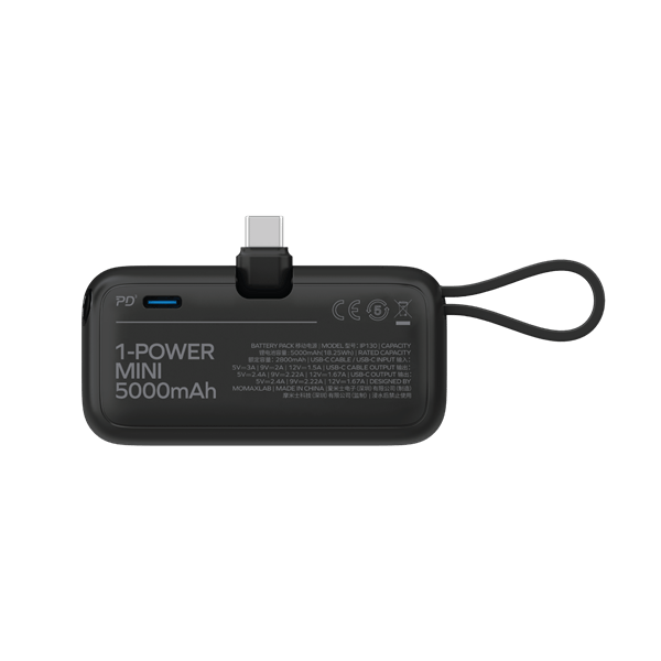MOMAX POWER MİNİ 5000 Mah 3 İN 1 USB-C POWERBANK