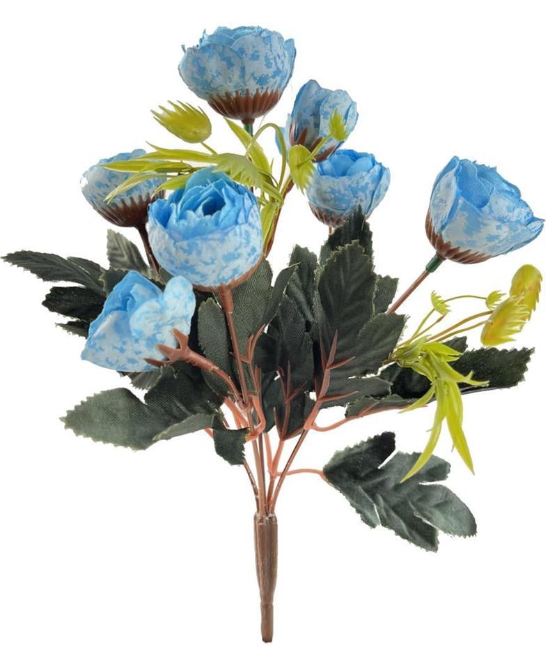 Yapay Çiçek Erengül Demeti 5 Dallı Mavi Açık