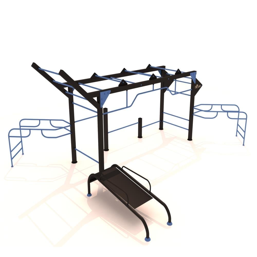 Workout Fitness Station FST-102 – 14-Person Outdoor Training Unit 