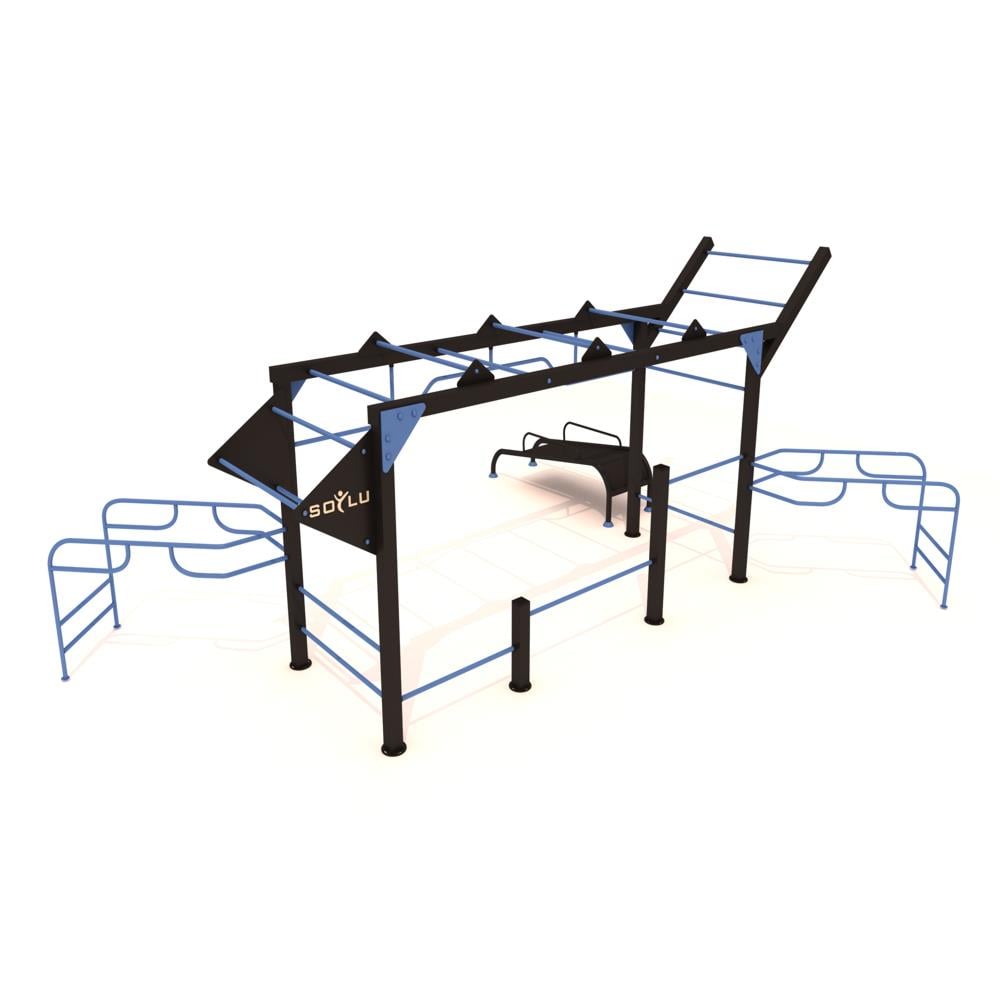 Workout Fitness Station FST-102 – 14-Person Outdoor Training Unit 