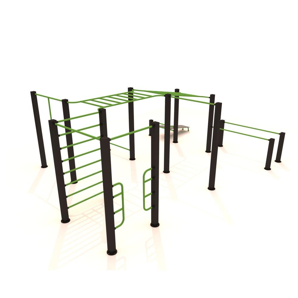 Workout Fitness Station FST-103 – 14-User Outdoor Training System