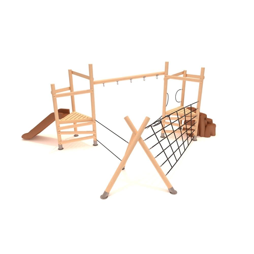 Ahşap Çocuk Parkı SG202, Tırmanma Aktiviteli Model