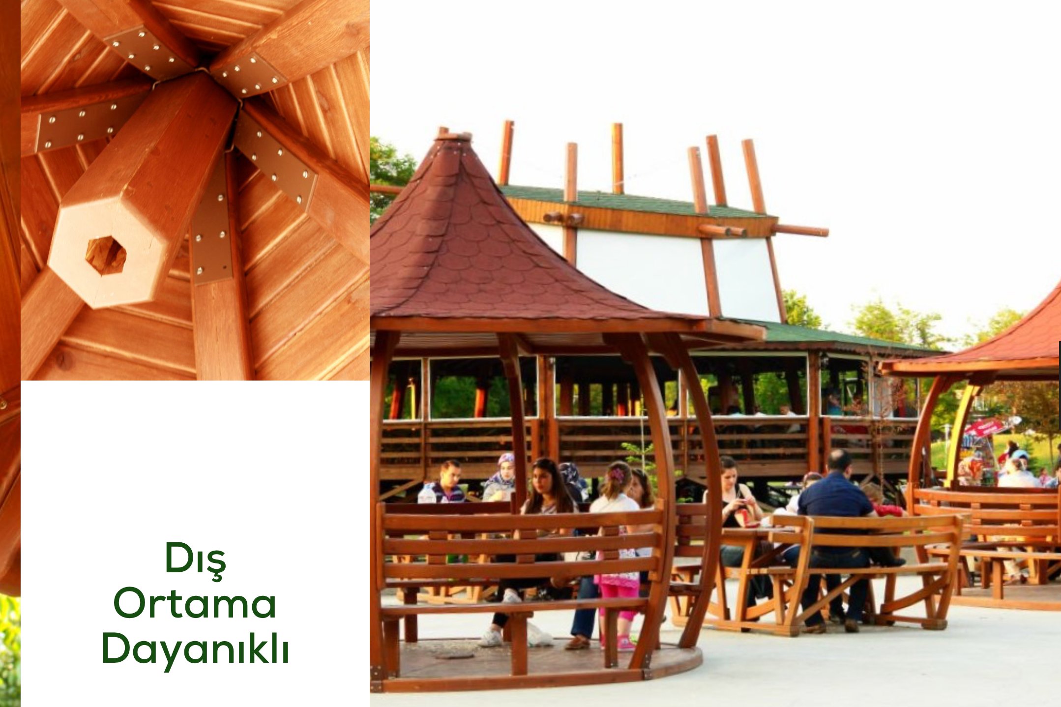 Wooden Gazebo with Japanese Roof – 420x350 cm