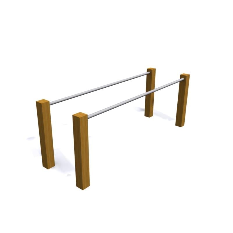Parallel Bars FW05 – Outdoor Wooden Strength Training Equipment