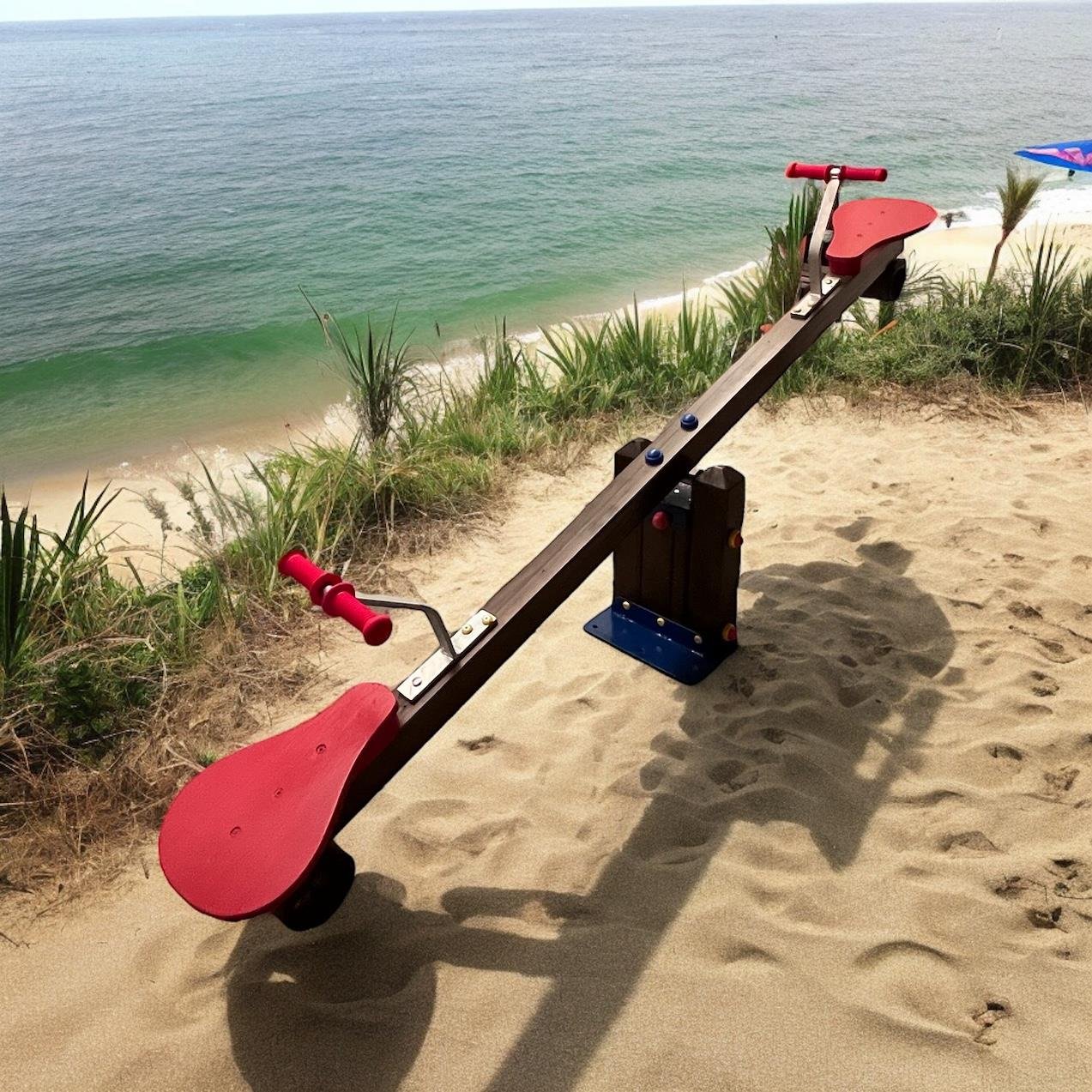 Wooden Seesaw 230 cm – Oak Finish
