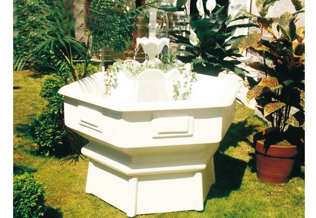 Decorative Garden Fountain Pool 100x100 cm – Compact Model