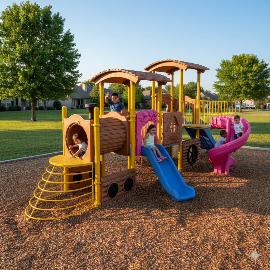 Train Themed Outdoor Playground – TRN03 Model 111