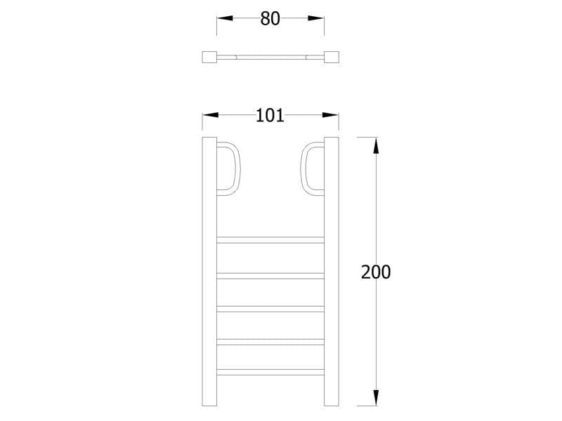 Vertical Ladder FW02 – Outdoor Wooden Climbing Equipment
