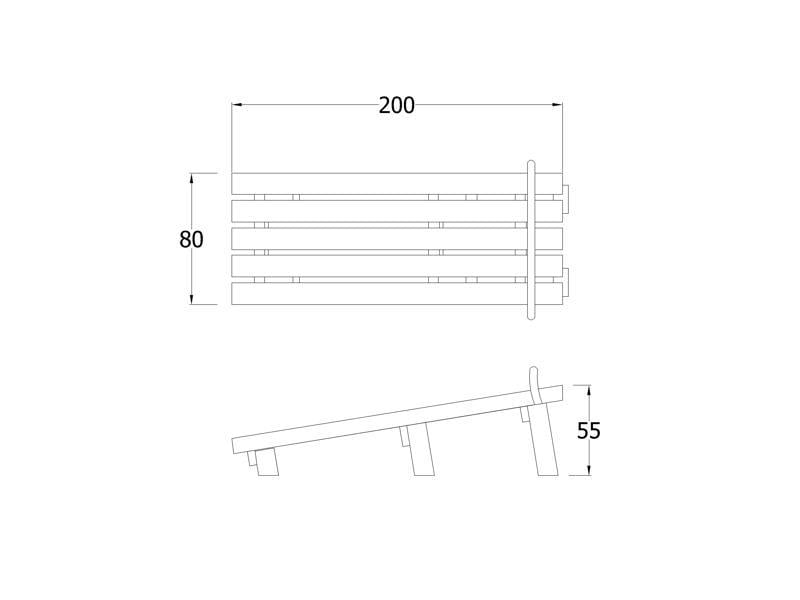 Sit-Up & Push-Up Bench FW04 – Outdoor Wooden Core Trainer