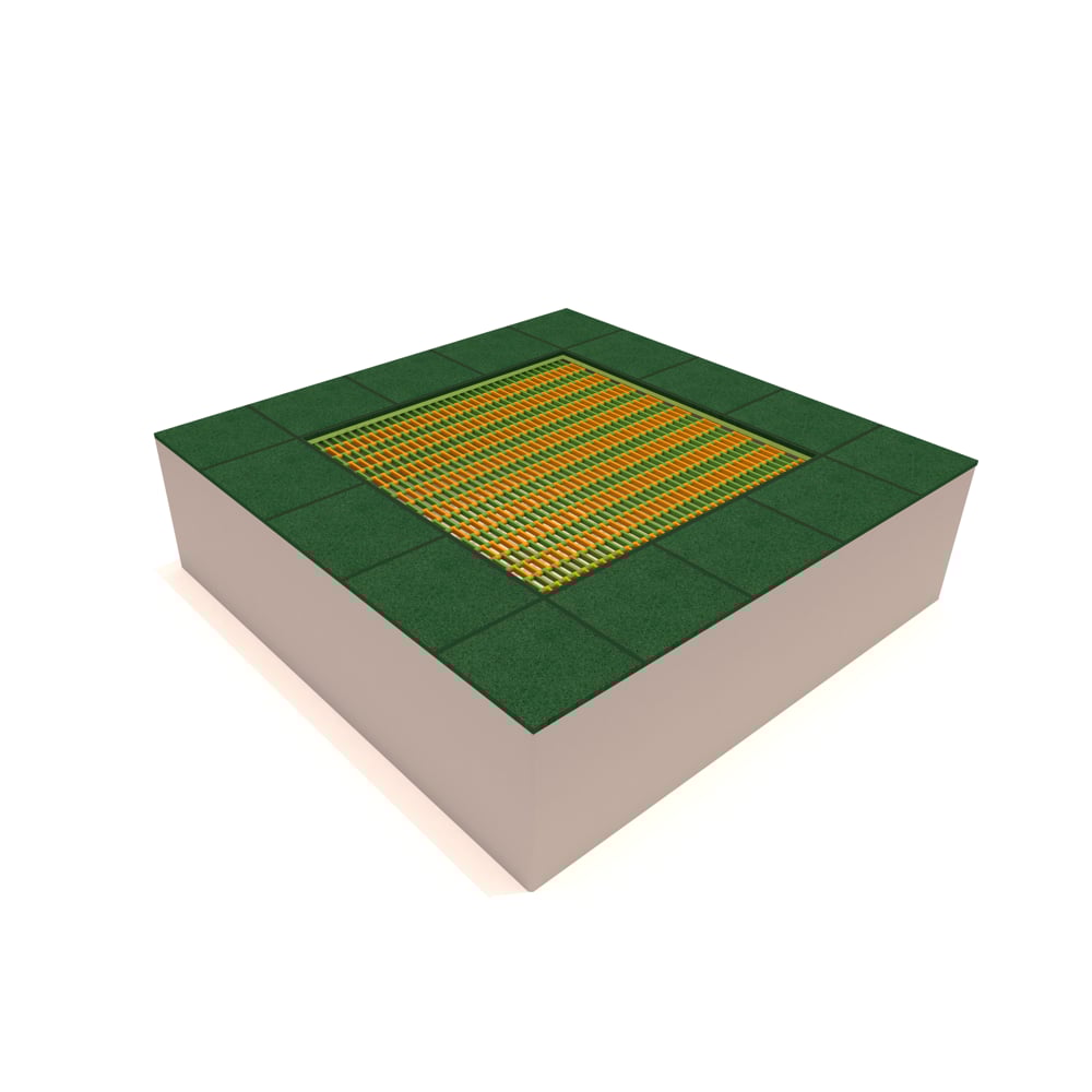 Outdoor Trampoline 165x165 cm – Outdoor Playground Equipment (TRB-100)