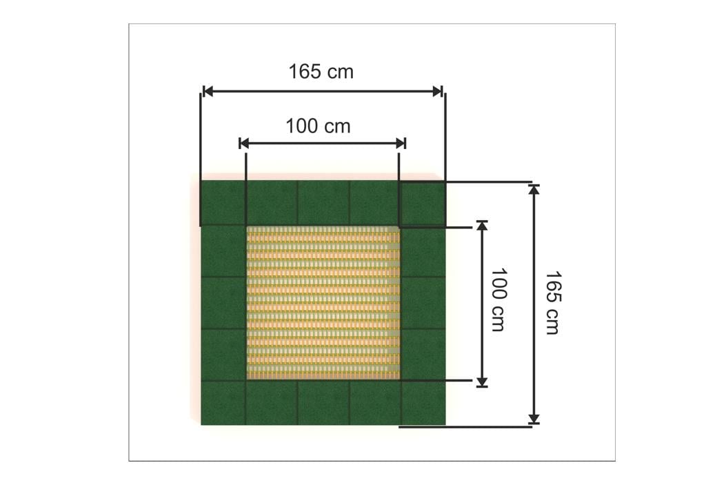 Outdoor Trampoline 165x165 cm – Outdoor Playground Equipment (TRB-100)