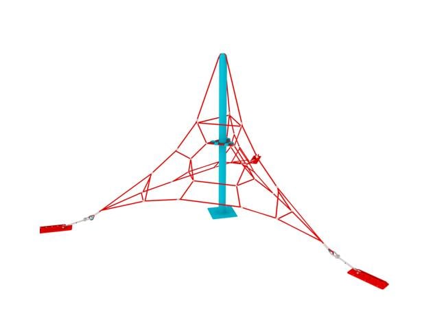 Rope Climbing Pyramid – 3m | Compact Play Structure