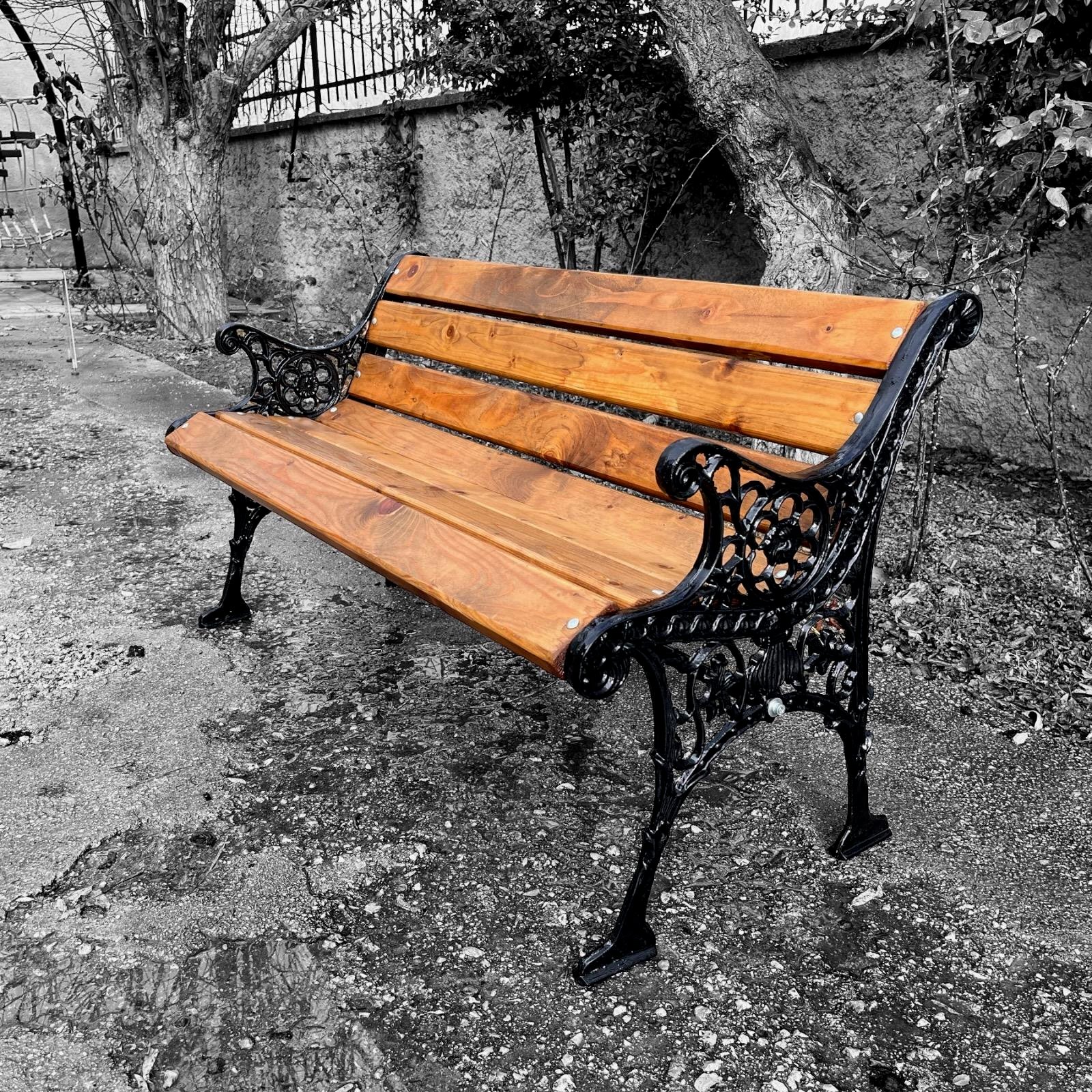 Motifli Döküm Bank, Park Bankı
