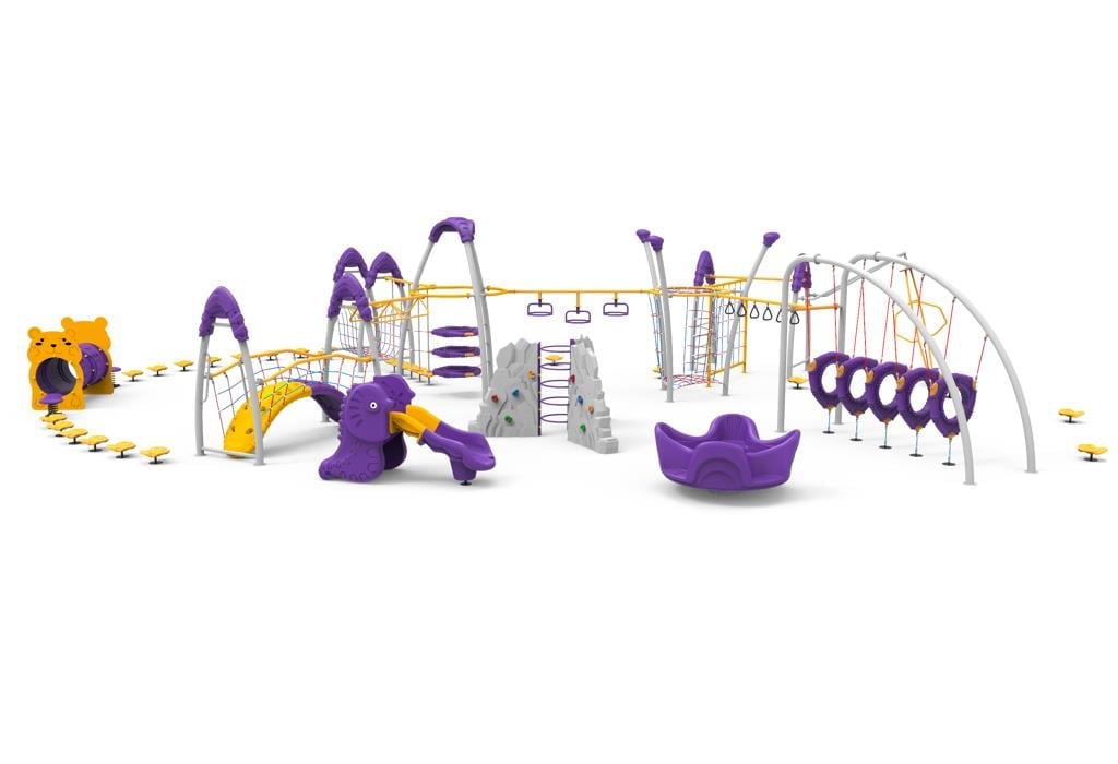 Survivor Series Play Course – 10x8m  | Obstacle Playground for Kids