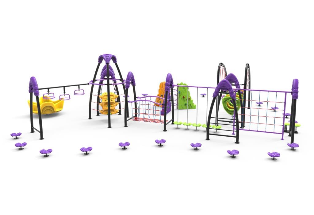 Survivor Series Obstacle Playground – 10x8m | Outdoor Activity Track for Kids