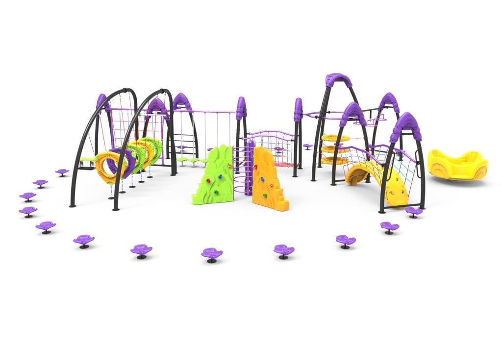 Survivor Series Obstacle Playground – 10x8m | Outdoor Activity Track for Kids