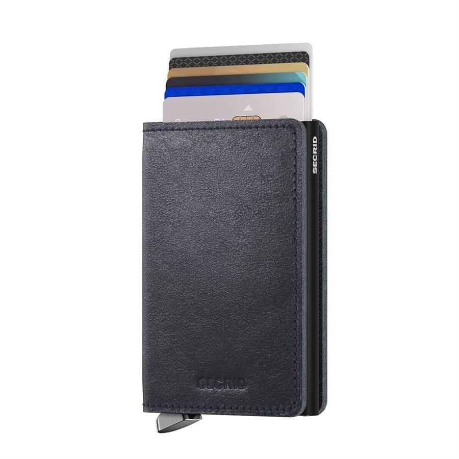 Secrid Premium Slimwallet Basco Navy - %100 Orjinal Avrupa Derisi Cüzdan