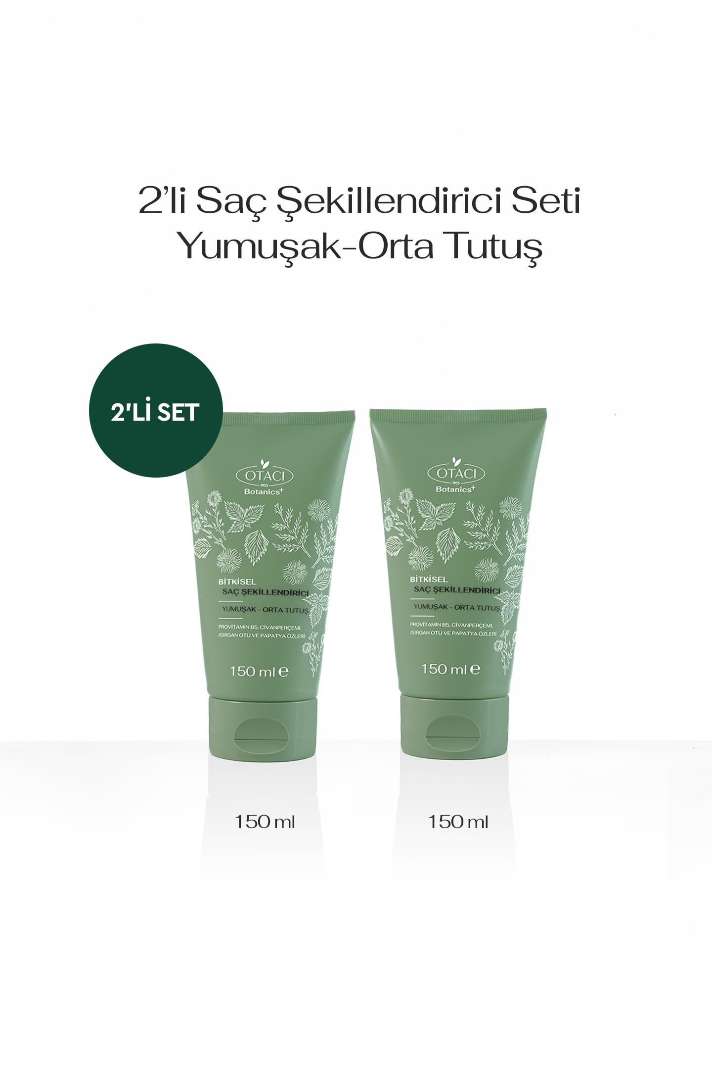 2'li Saç Şekillendirici Seti - Yumuşak Orta Tutuş