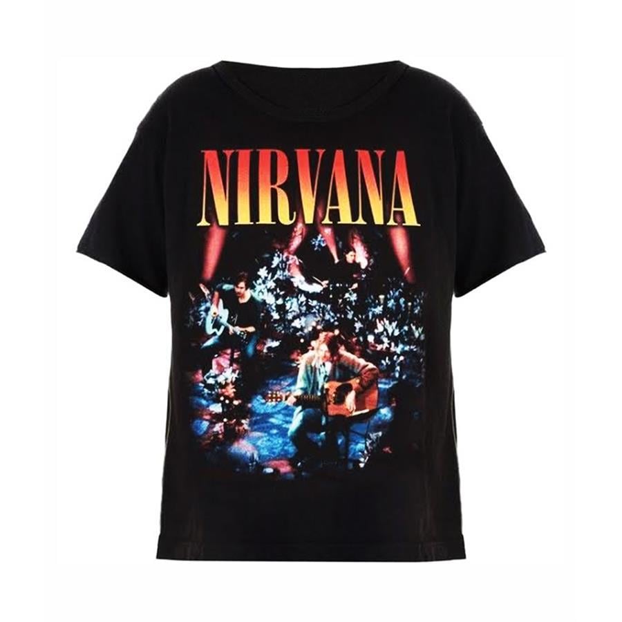 Nirvana Kurt Cobain Mtv Unplugged Buyuk Beden T Shirt Buyuk Beden T Shirt