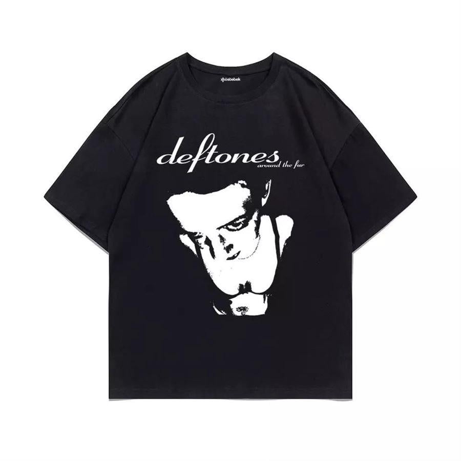 Siyah Deftones - Around The Fur (Unisex) T-Shirt