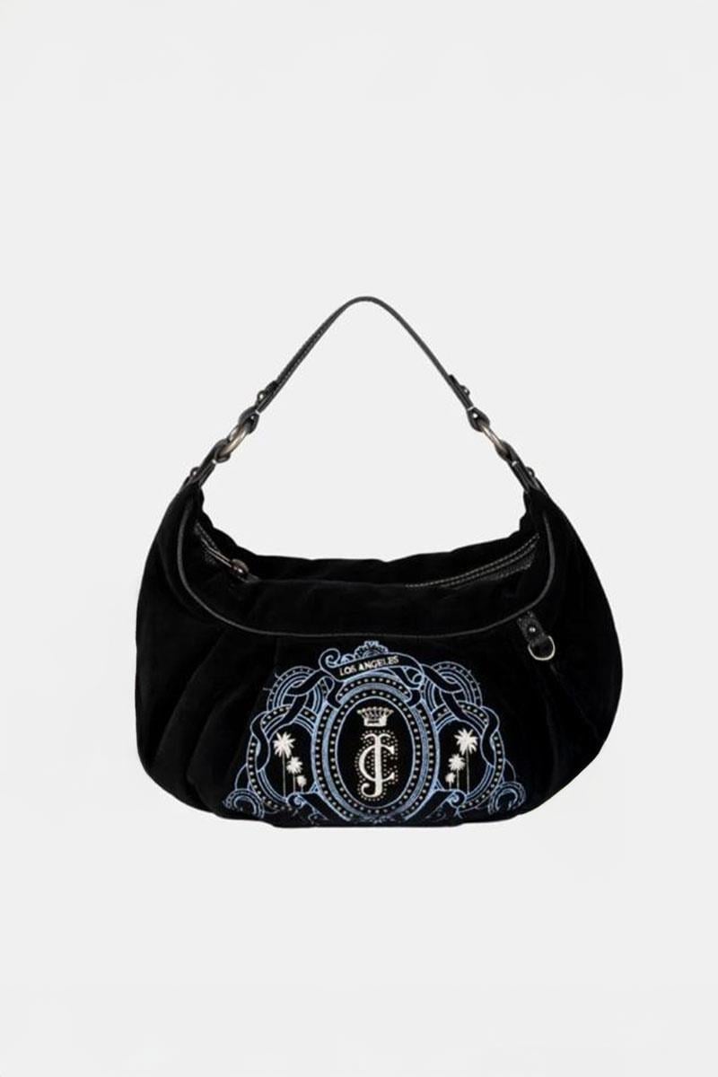 Siyah Juicy Couture Yarım Ay Omuz Çantası