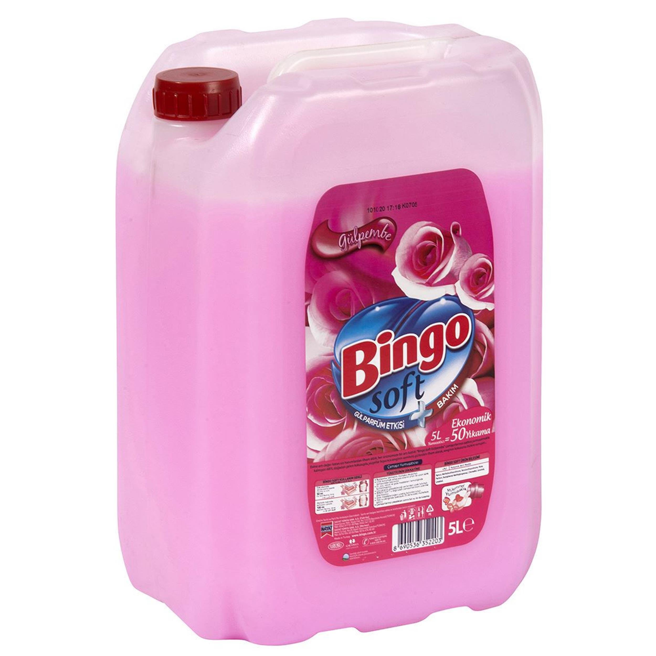 Bingo 5 Litre Soft Gül Pembe Çamaşır Yumuşatıcısı (50003489) | Afeks Yapı  Market