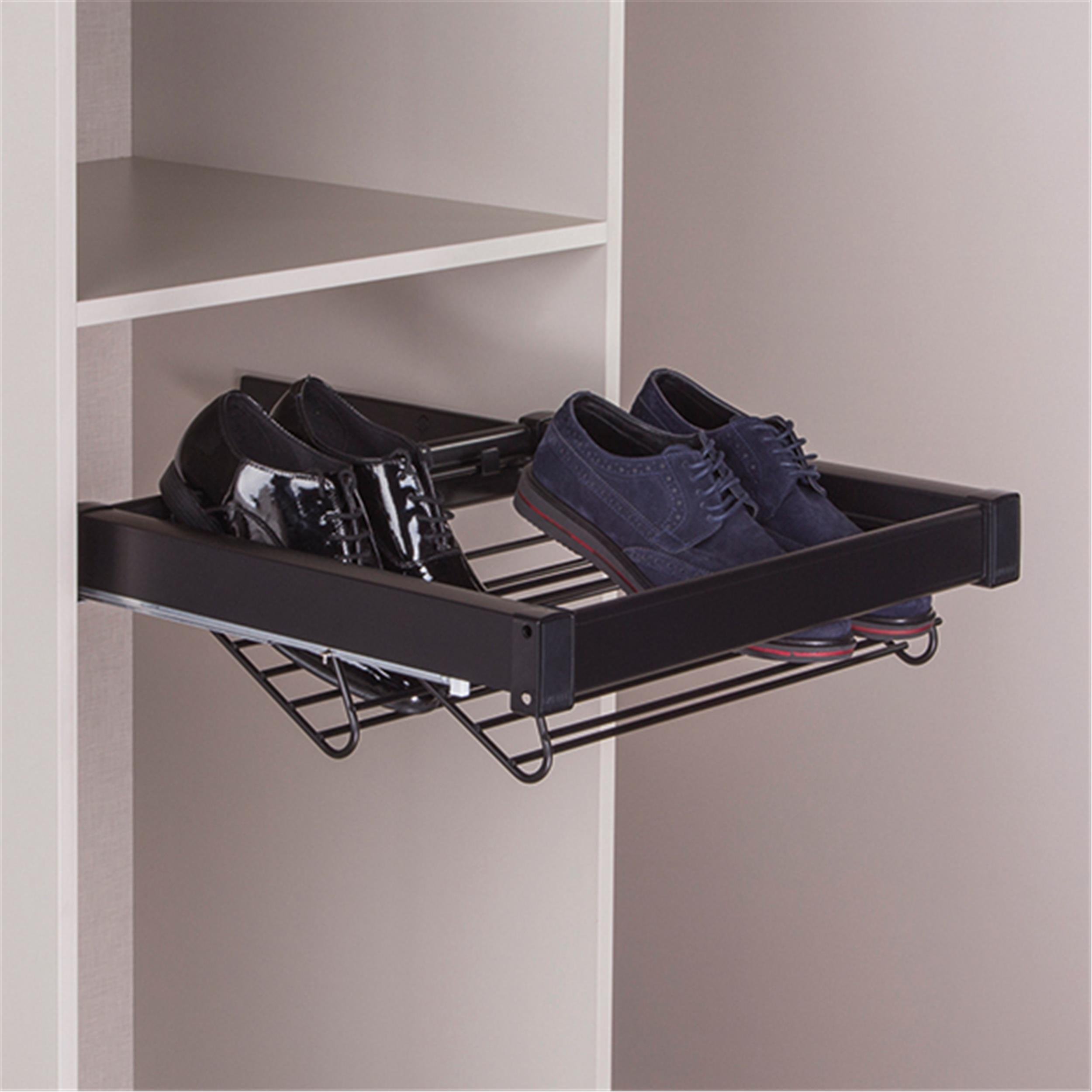 Hafele Siyah 60 cm Select Raylı Ayakkabılık (806.24.334) | Afeks Yapı Market