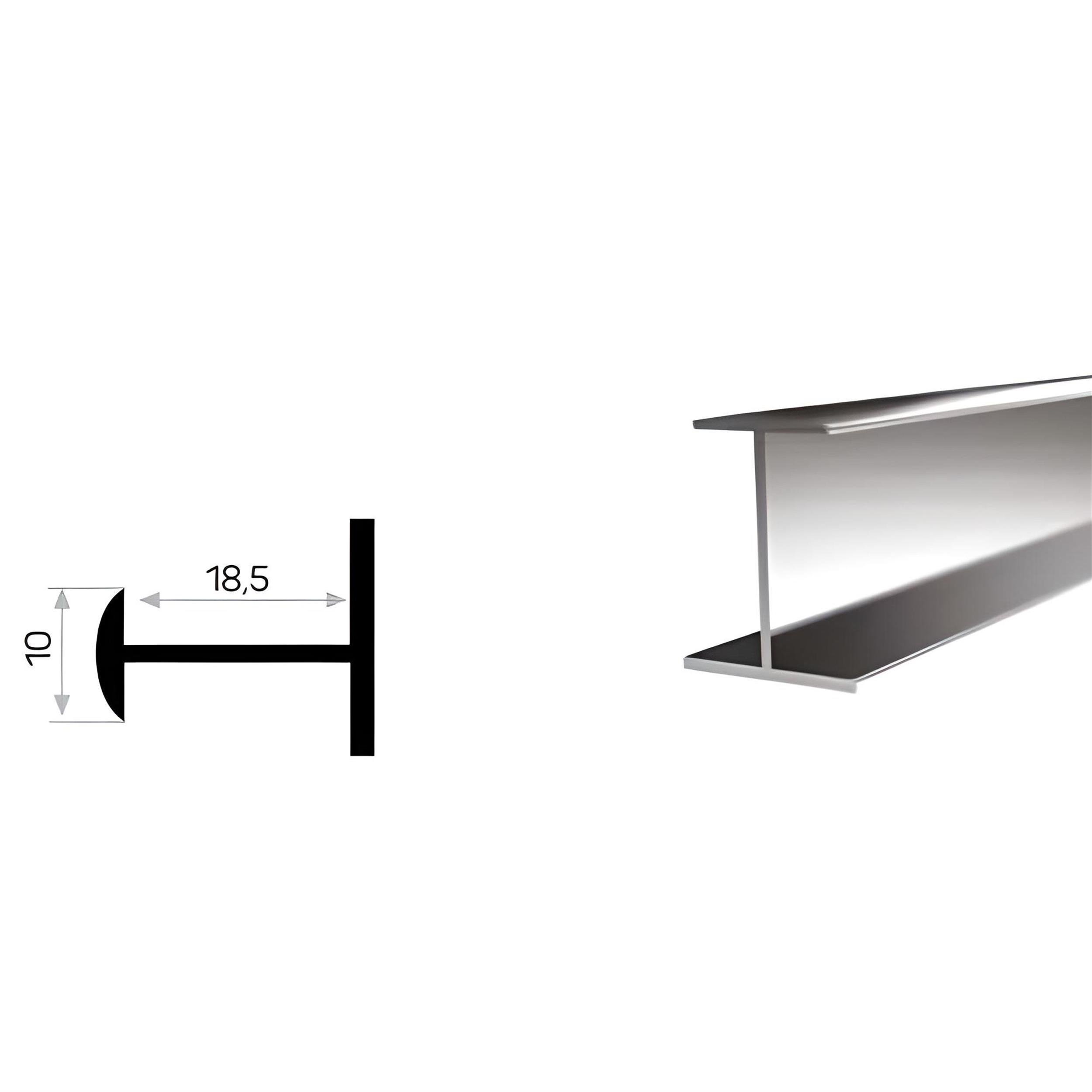 Can Alüminyum Oval 18 mm 3 Metre Sunta Birleştirme Profili (CAN-6797*3(K))  | Afeks Yapı Market