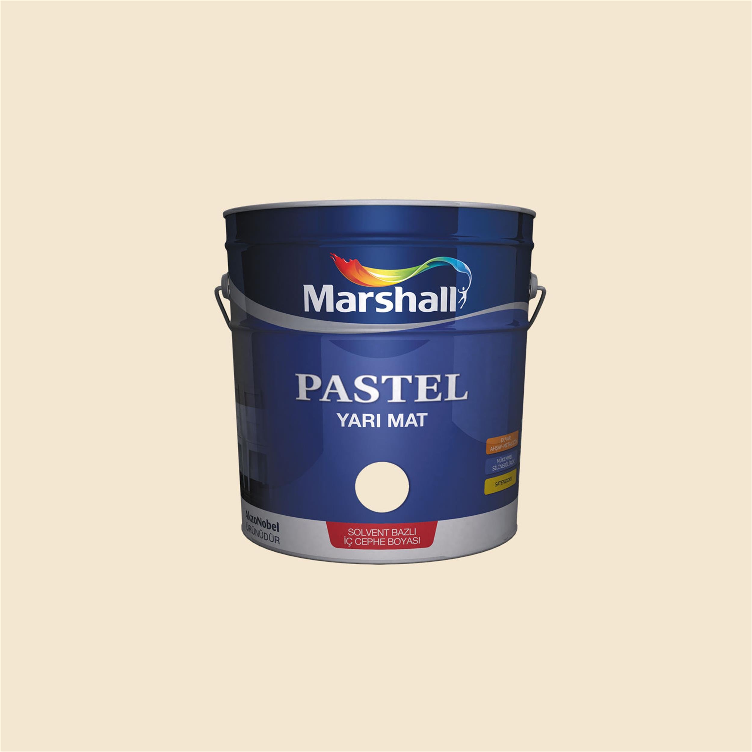 Marshall Mum Işığı 1 Litre Pastel Yarı Mat Solvent Bazlı İç Cephe Boyası  (MARSHALL.5598997) | Afeks Yapı Market