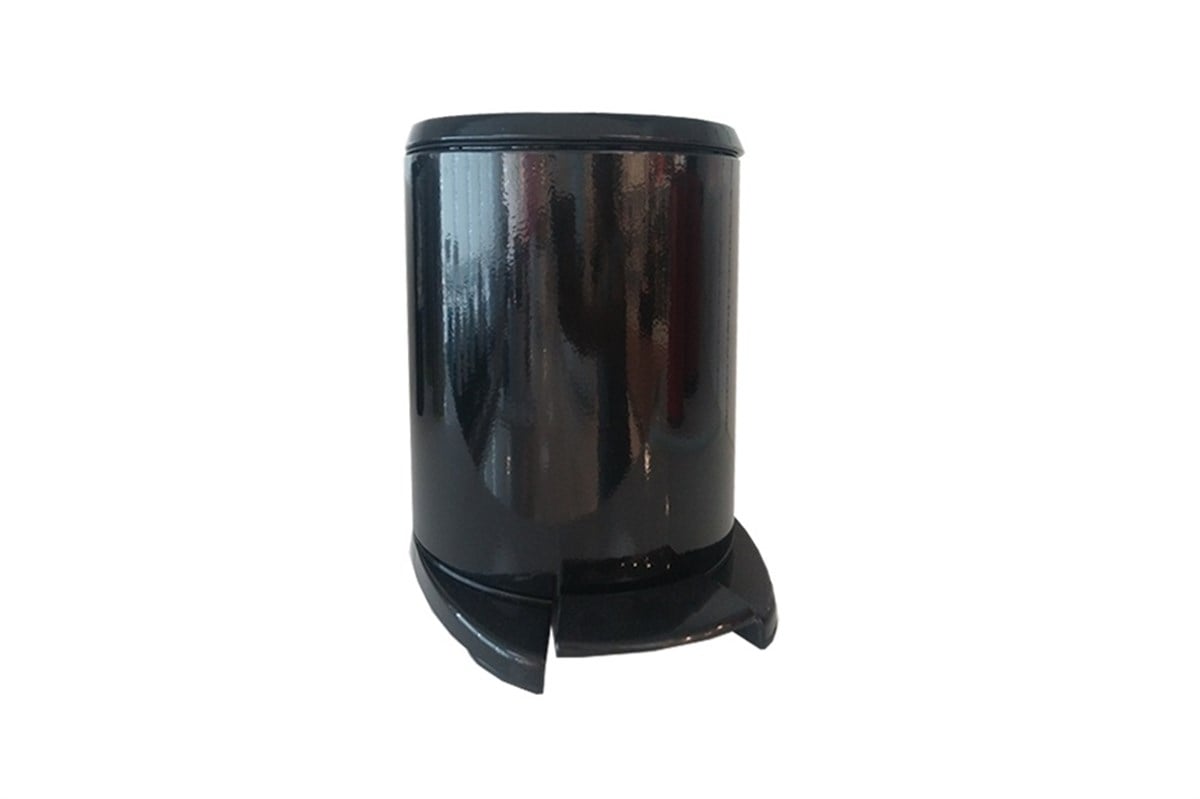 Primanova Paslanmaz Çelik 6 Litre Cigo Pedallı Çöp Kovası (İçi Siyah)  (M-E41-06-06) | Afeks Yapı Market