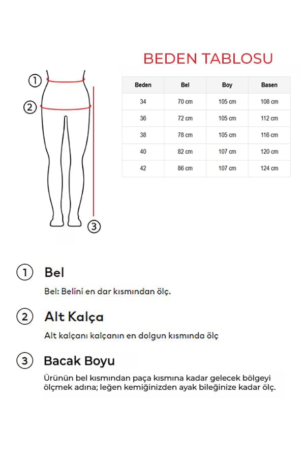 Mavi Skater Jean Kalıp Bilgisi