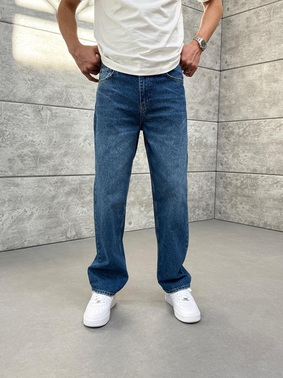 Baggy Kalıp Kot Pantolon Mavi