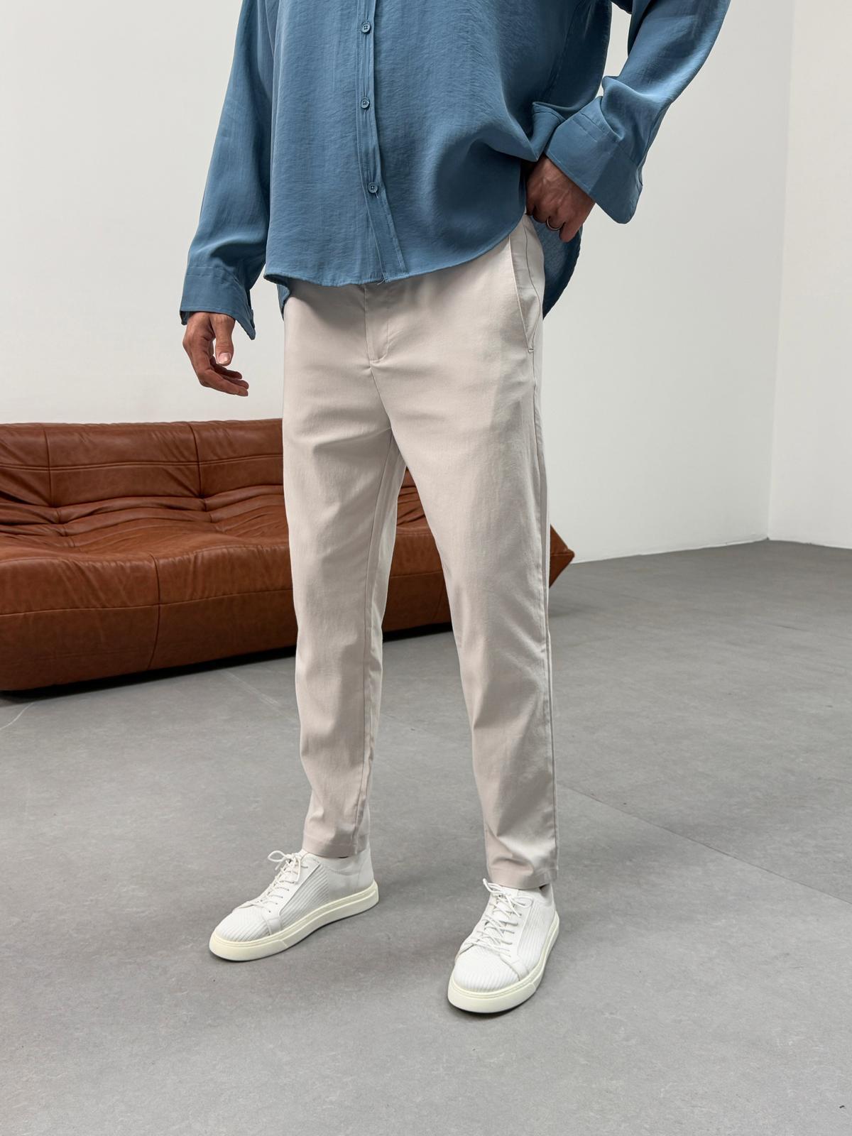 Gabardin Likralı Kumaş Pantolon Taş
