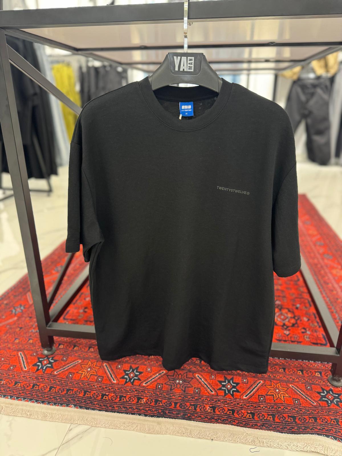 Pamuk Kumaş T-Shirt Siyah