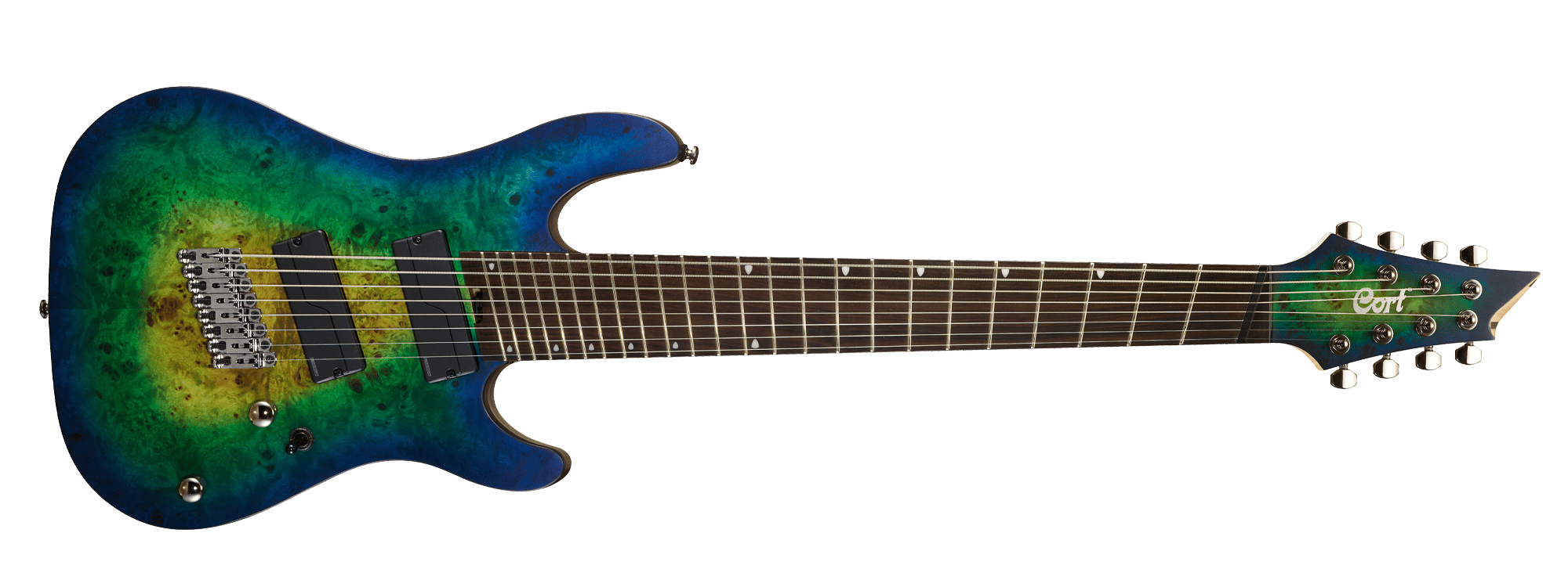 cort (x cort)希少　HH エレキギター　いい音　調整済みです CORT KX508MS II MBB ELEKTRO GİTAR, MARIANA BLUE BURST, 8 TELLİ