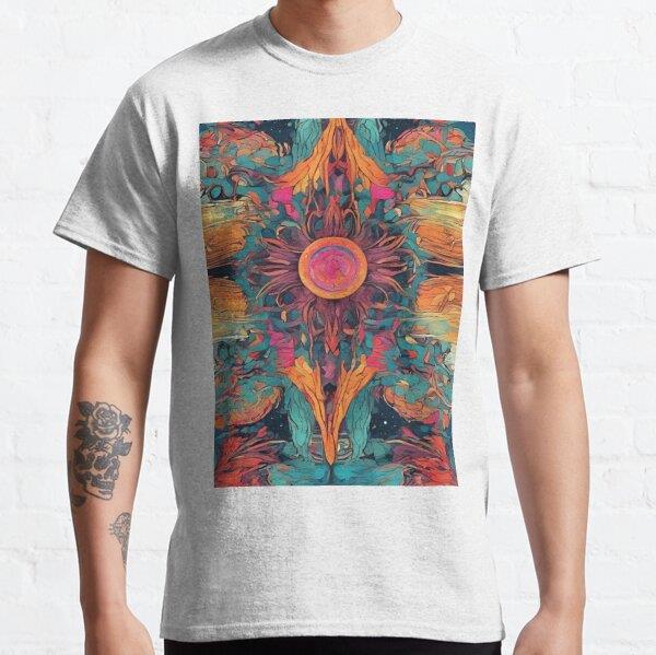  Marvelous Bohemian Pattern Tasarım Baskılı Tişört (bol kalıp t-shirt)