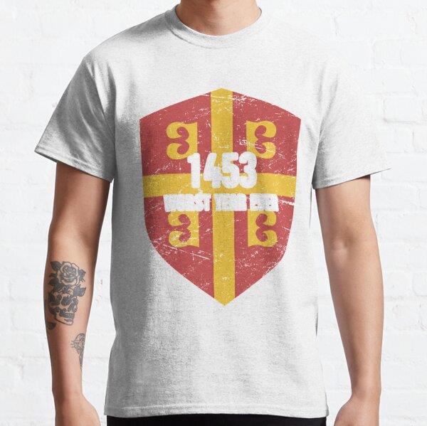 1453 - Worst Year Ever | Byzantine Empire Constantinople Tasarım Baskılı Tişört (Rahat kalıp t-shirt)