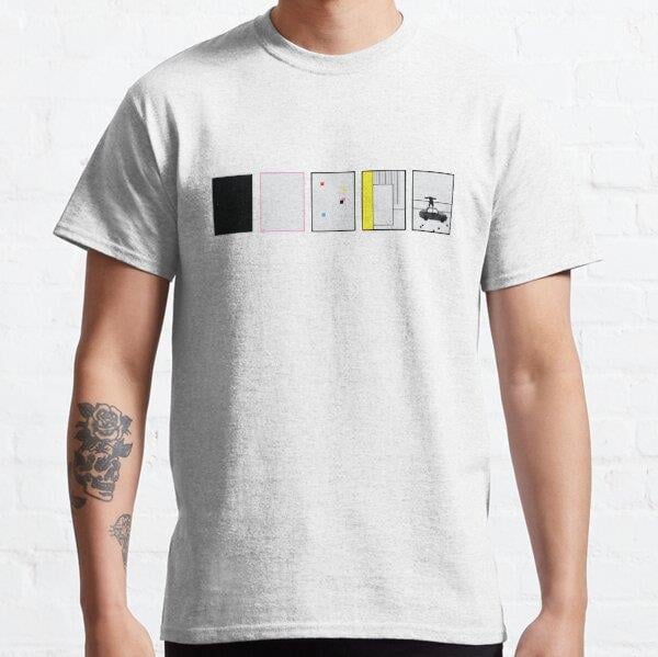1975 discography 3! Tasarım Baskılı Tişört (Bol kalıp t-shirt)