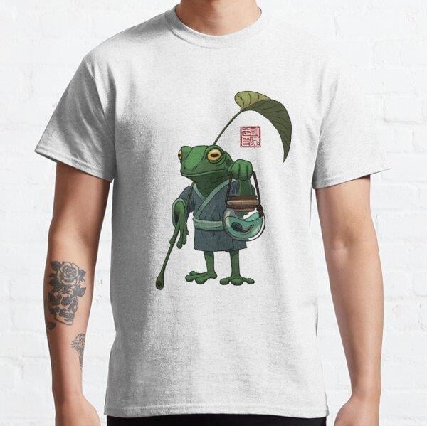 A Frog and His Son Tasarım Baskılı T-Shirt (bol kalıp tişört)