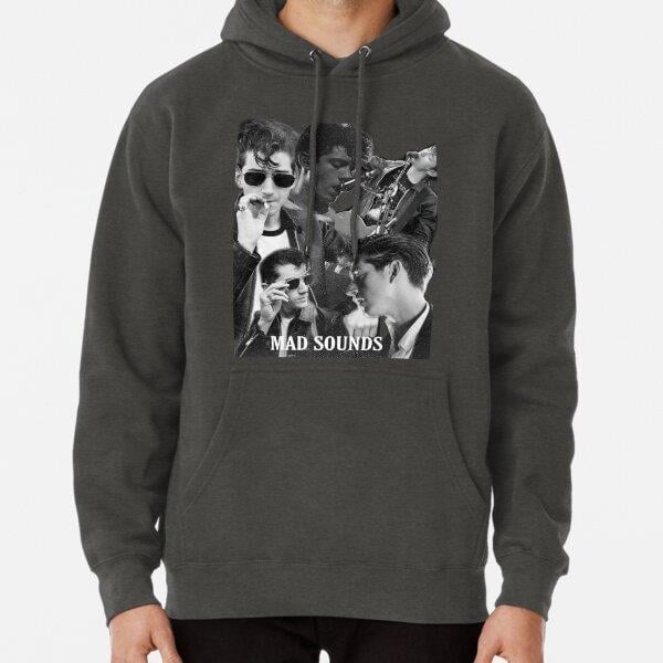 Alex collage print Tasarım Baskılı Kapşonlu Sweatshirt