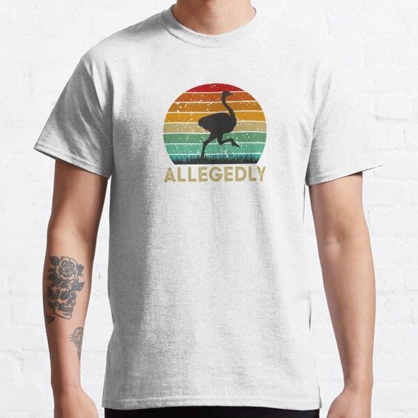 Allegedly Tasarım Baskılı Tişört (Bol kesim t-shirt)