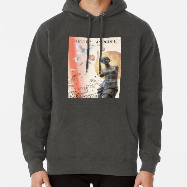 Alrighty Aphrodite Peach Pit Collage Tasarım Baskılı Kapşonlu Sweatshirt