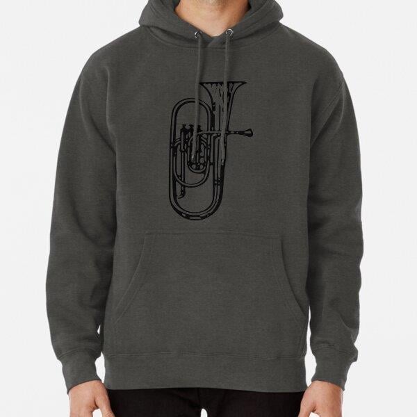 Alto Horn Tasarım Baskılı Kapşonlu Sweatshirt
