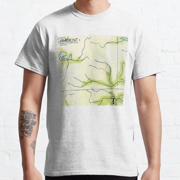 Ambient 1, Music For Airports Tasarım Baskılı Tişört (Bol kalıp t-shirt)