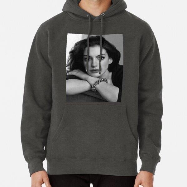Anne Hathaway - Poster Tasarım Baskılı Kapşonlu Sweatshirt