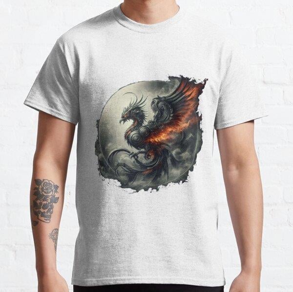 armored phoenix Tasarım Baskılı Tişört (Bol kesim t-shirt)