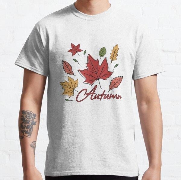 Autumn 2023 Tasarım Baskılı Tişört (Rahat kalıp t-shirt)