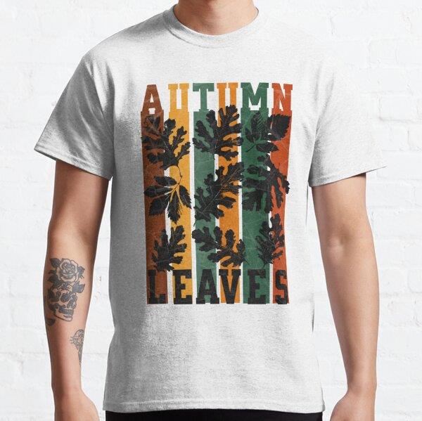 Autumn Leaves Tasarım Baskılı Tişört (Rahat kalıp t-shirt)