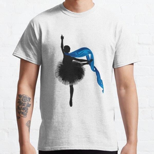 Ballet Tasarım Baskılı Tişört (Bol kesim t-shirt)