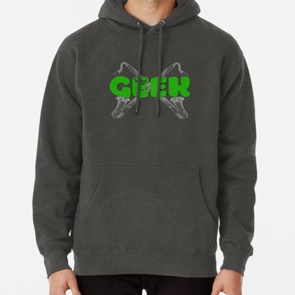 Band Geek - Bass Clarinet Tasarım Baskılı Kapşonlu Sweatshirt